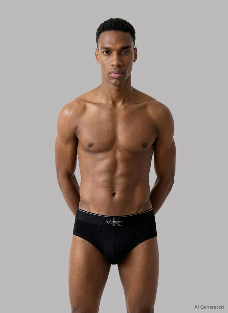CALVIN KLEIN Graphic Monogram Cotton Stretch Briefs